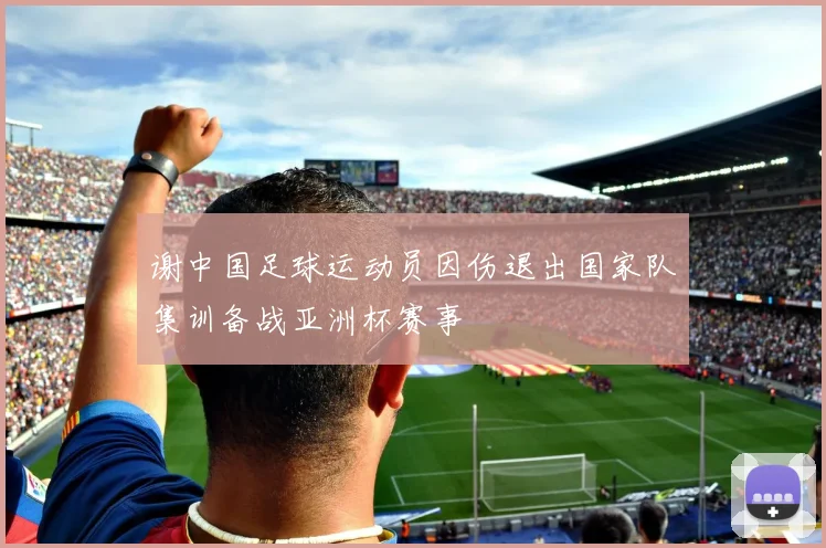 谢中国足球运动员因伤退出国家队集训备战亚洲杯赛事